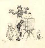 ALDIN Cecil 1870-1935,A jester entertaining two children and a dog,Bonhams GB 2011-09-07
