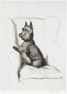 ALDIN Cecil 1870-1935,A Scottish Terrier in an armchair,Bonhams GB 2012-02-15