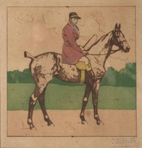 ALDIN Cecil 1870-1935,Gentilhomme à cheval,De Maigret FR 2019-03-12
