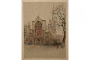 ALDIN Cecil 1870-1935,Norwich Cathedral,1924,Keys GB 2015-07-03