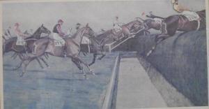 ALDIN Cecil 1870-1935,Racehorses over the sticks,Moore Allen & Innocent GB 2018-02-02