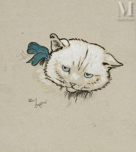 ALDIN Cecil 1870-1935,Tête de chat,Millon & Associés FR 2024-03-16