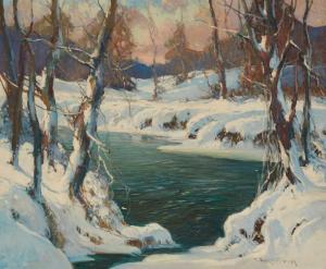 ALDRICH George Ames 1872-1941,Mid-Winter,John Moran Auctioneers US 2023-11-14
