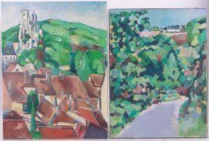 ALDRIDGE Denis 1898-1985,Continental landscapes,Burstow and Hewett GB 2016-08-24