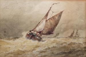 ALDRIDGE Frederick James,Sailing ships on rough seas,The Cotswold Auction Company 2025-01-21