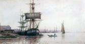 ALDRIDGE Frederick James 1850-1933,Shipping in a harbour,Gorringes GB 2012-10-24