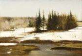 ALEKSANDROVITCH Bryzgalov Valentin 1841-1887,Spring landscape,1878,Russian Seasons RU 2012-11-23