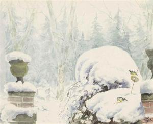 ALEKSANDROVNA Olga 1882-1960,A winter scene,Christie's GB 2016-06-06
