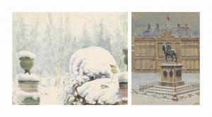 ALEKSANDROVNA Olga 1882-1960,A winter scene,Christie's GB 2015-06-01