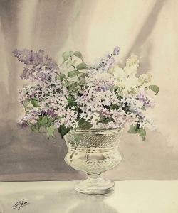 ALEKSANDROVNA Olga 1882-1960,Lilacs in a vase,Christie's GB 2011-06-06