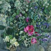 ALEKSEEVNA CHEPIKOVA Tatyana 1948,Composition with roses and wild flowers,Bruun Rasmussen 2016-09-05