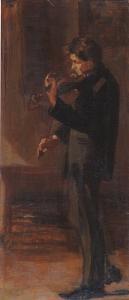 Alektoridis Nikolaos 1874-1909,The violin player,Sotheby's GB 2004-12-14