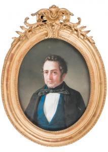 ALESSANDRIA GIUSEPPE 1802-1858,RETRATO DE CABALLERO,1855,Morton Subastas MX 2013-08-29