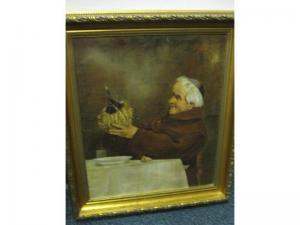 ALESSANDRO Sani 1870-1950,Monk holding a wine vessel,Ivey-Selkirk Auctioneers US 2008-12-13