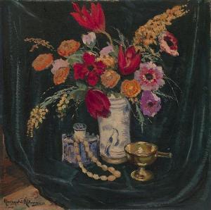 ALEXANDER ALTMAN 1885-1950,Still Life with Flowers,MacDougall's GB 2017-06-07