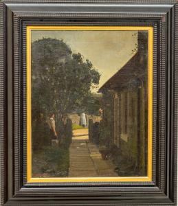 ALEXANDER George,Garden Scene with male and female Figures,Fonsie Mealy Auctioneers 2022-03-23