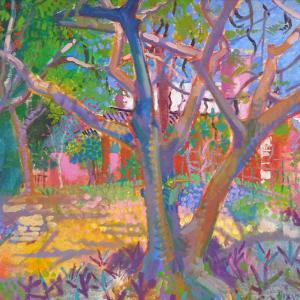ALEXANDER Gregory 1960,expressionist garden scene,Burstow and Hewett GB 2020-03-18