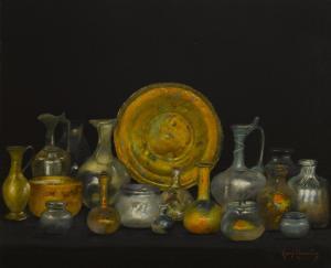 ALEXANDER Henry 1859-1894,Still life with Phoenician glass,Bonhams GB 2012-08-07