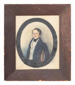 ALEXANDER J B 1900-1900,Portrait of Thomas Allen,1835,Hindman US 2023-11-03