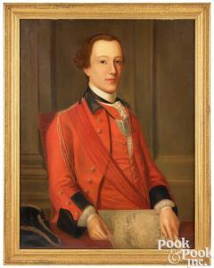 ALEXANDER John,portrait of General James Grant, the sitter holdin,1749,Pook & Pook 2024-01-19
