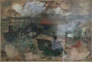 ALEXANDER RUTSCH 1930,Barques dans la brume.,Deburaux et Associes FR 2015-11-20