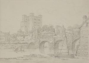 ALEXANDER William 1767-1816,Rochester Castle from the River,Rosebery's GB 2023-03-29