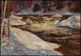 ALEXANDER William Walker 1870-1948,Melting Snow,Heffel CA 2014-11-29