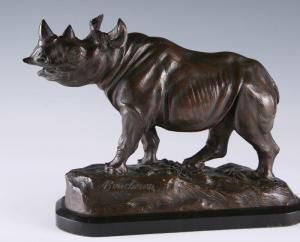 ALEXANDRE BOUCHERON 1900,Rhinocéros,Adjug'art FR 2014-06-03