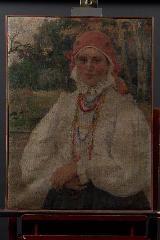 ALEXANDRE BUTCHKURI,Contadina con fazzoletto rosa - 1910,1910,Finarte IT 2004-11-24
