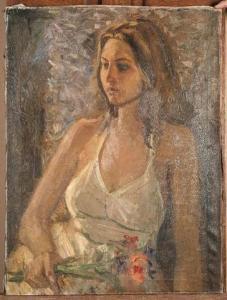 ALEXANDRE REGINA 1900-1900,La femme aux fleurs,Geoffroy-Bequet FR 2017-05-13