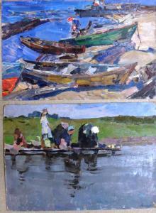 Alexandrovich SAVINOV Yuri 1929-1997,Boating scene,Bellmans Fine Art Auctioneers GB 2017-01-12