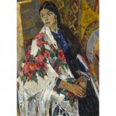 Alexandrovich SAVINOV Yuri 1929-1997,portrait of a young girl,1955,Sotheby's GB 2006-06-01