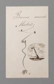 ALEXANDROVITCH DE RUSSIE Michel 1878-1918,1 carte de voeux de bonne année enrichie d'un,1891,Piguet 2012-12-10