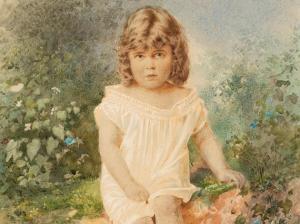 ALEXANDROVSKY STEFAN FEDOROVICH 1842-1906,Girl,1885,Auctionata DE 2015-03-24