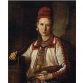 ALEXEJEFF Nikolai Michailovich 1813-1880,PORTRAIT OF A GIRL IN MORDVINIAN DRESS,Sotheby's 2007-09-18