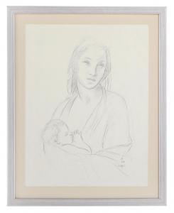 ALFEREZ Enrique 1901-1999,Mother and Child,1992,New Orleans Auction US 2023-04-22