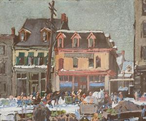 ALFRED Paul 1892-1959,Byward Market, Ottawa,1925,Heffel CA 2023-11-30