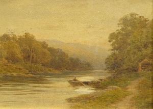 ALFRED Powell 1830-1893,The Ferry Litlochry Moonrise,Golding Young & Co. GB 2020-10-28