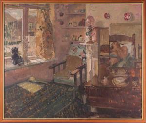 ALGAR Patricia 1939-2013,Richard Jack in an Interior,1961,Dawson's Auctioneers GB 2022-08-25