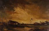 ALGRUIN A 1800-1900,Storm swept landscape,1937,Burstow and Hewett GB 2009-09-23
