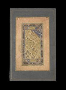 ALI MIR,A calligraphic album page in nasta'liq script,Bonhams GB 2017-04-25