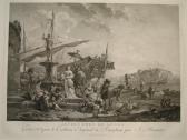 ALIAMET Jacques 1726-1788,Le Port de Gènes. Kupferstich nach N. Berchem. 43,,Jens Scholz 2008-08-29