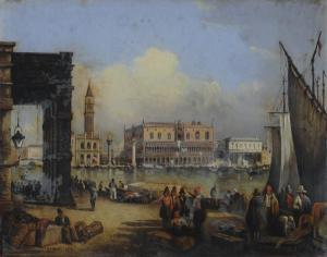 ALIANI LORENZO,Veduta di Palazzo Balbi a Venezia,1837,Galleria Pananti Casa d'Aste 2015-04-18