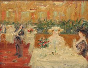 ALIER PERE ISERN 1875-1946,Interior de un cafè parisin,Balclis ES 2019-05-29