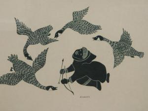 ALIKNAK Peter 1928-1998,Eskimo Arctic 1912 Goose Hunting,1912,Golding Young & Co. GB 2022-08-24