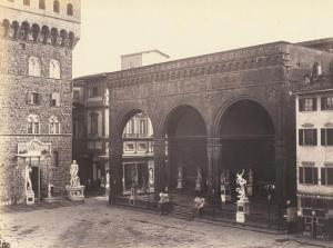 ALINARI LEOPOLDO 1832-1865,Florence: Loggia dei Lanzi; Interior and exte,1854-1860,Galerie Bassenge 2023-12-06