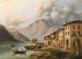 ALINOVI Giuseppe 1811-1848,Landscape withLake,Palais Dorotheum AT 2011-06-09