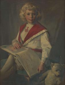 ALISON David 1882-1955,PORTRAIT OF A GIRL READING,1914,Lyon & Turnbull GB 2024-02-13