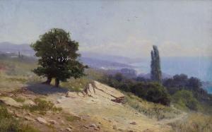 ALISOV Mikhail 1859-1933,Crimean landscape,1908,Sovcom RU 2024-04-02