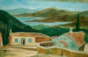 ALIX Yves 1890-1969,Village de Grèce,1935,Osenat FR 2024-03-24